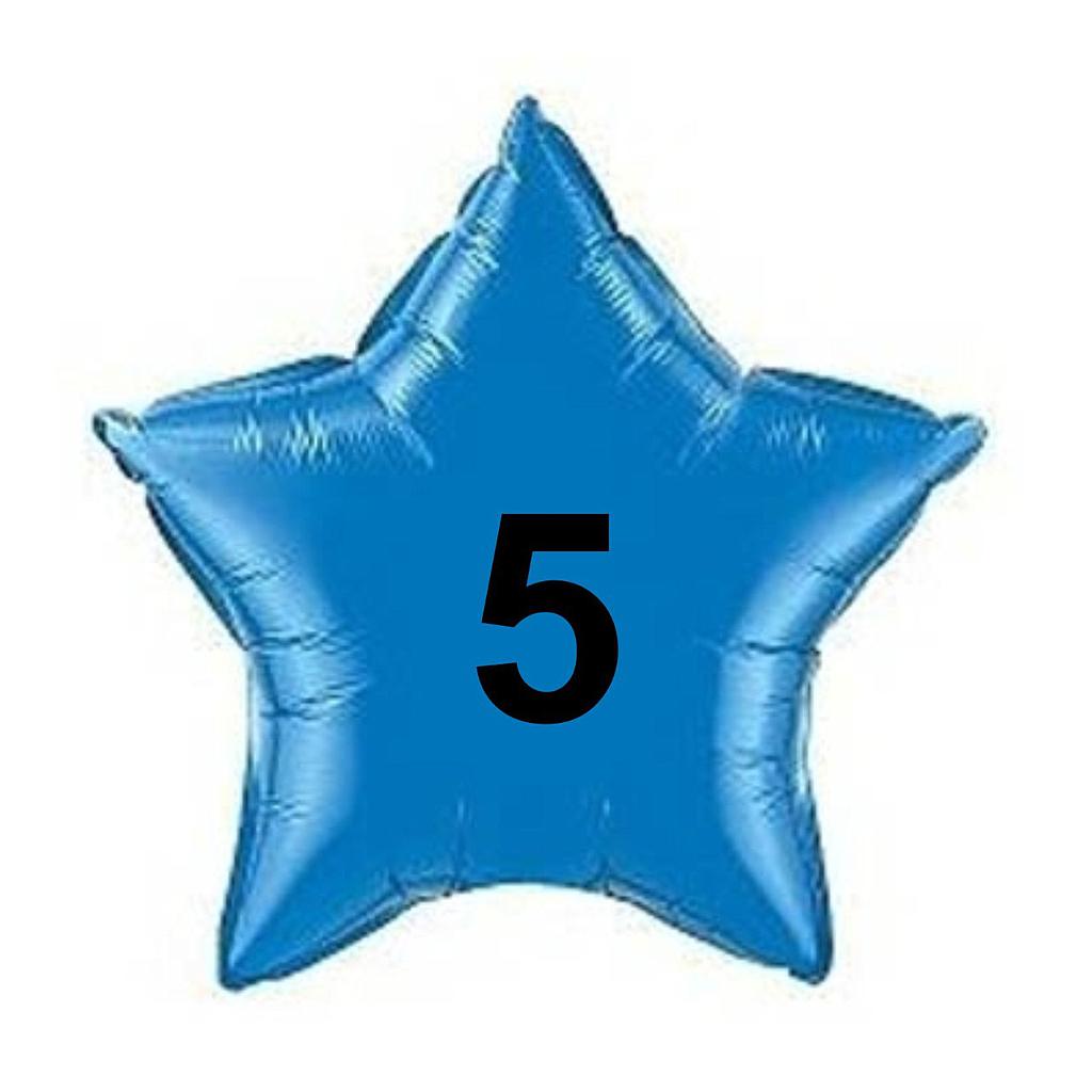 ESTRELLA METALICA SOLIDA  #5 X