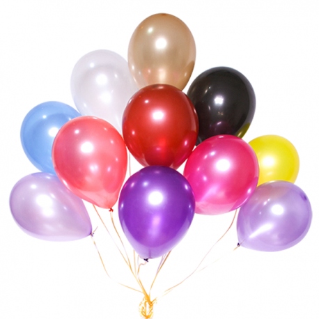 GLOBOS PERLADOS #9 X12PCS