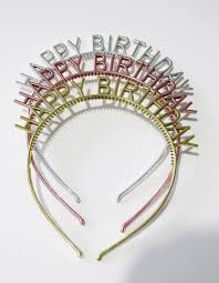 VINCHA METALICA HAPPY BIRTHDAY X1PCS